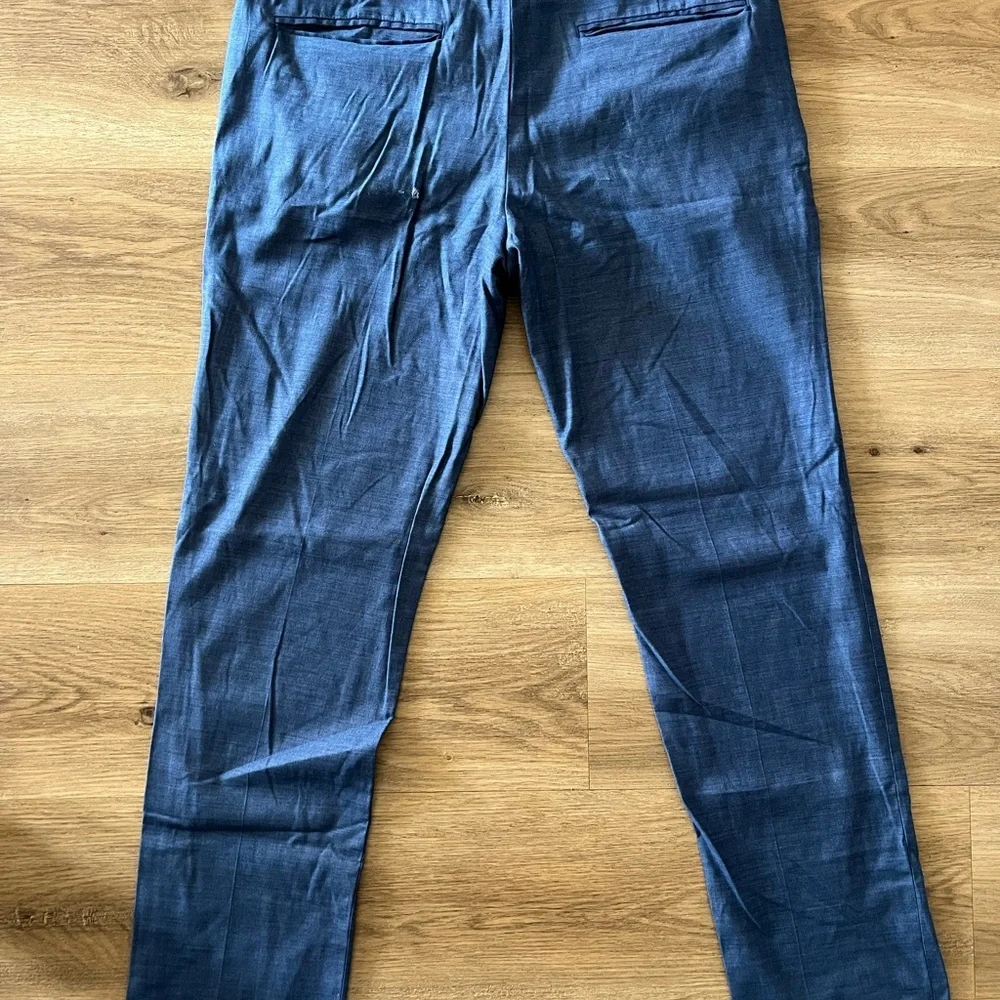 H&M Men’s Slim Fit Dress Pants - Navy Blue, Size 36R- USED - Picture 10 of 10